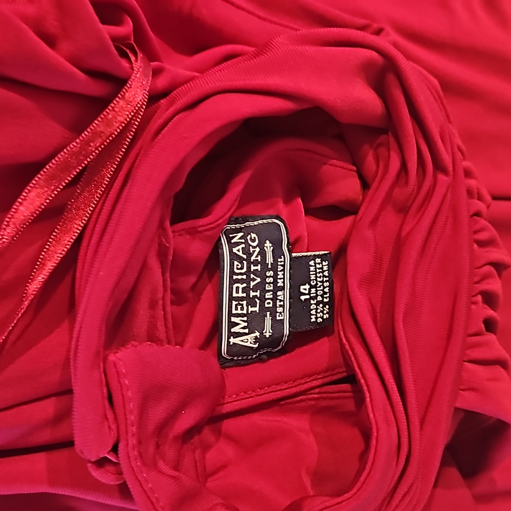 American Living Deep Red Sleeveless Dress - Picture 5 of 5